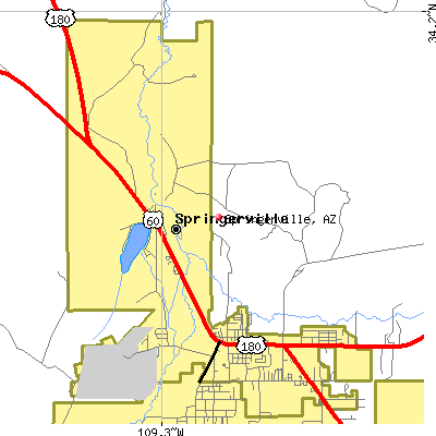 Springerville map