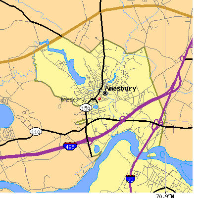 Amesbury map