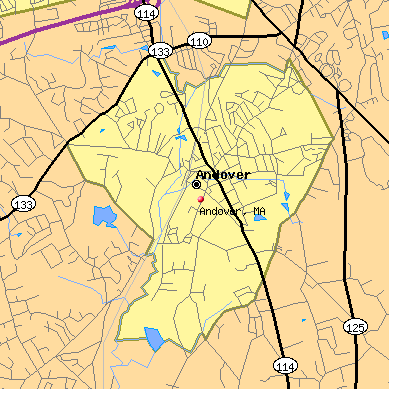 Andover map