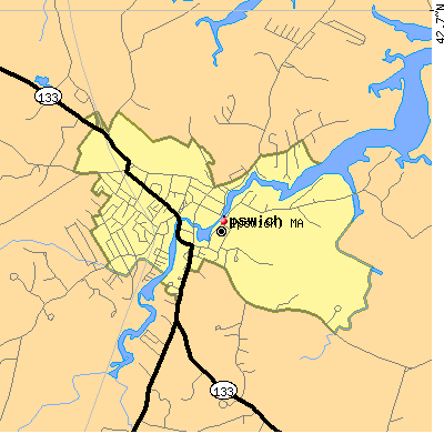 Ipswich map