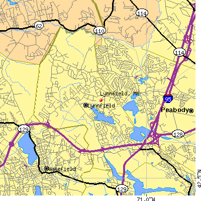 Lynnfield map