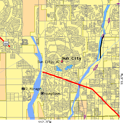 Sun City map