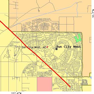 Sun City West map