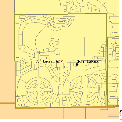 Sun Lakes map