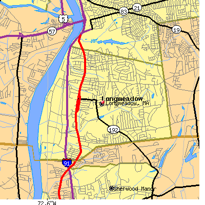 Longmeadow map