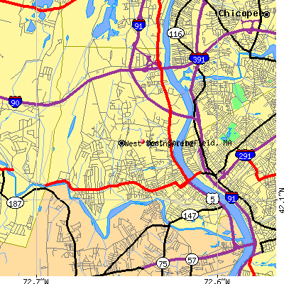West Springfield map