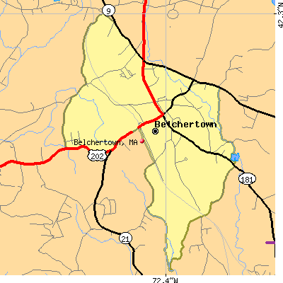Belchertown map