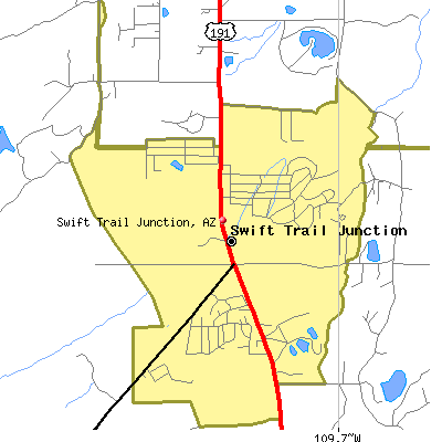 Swift Trail Junction map