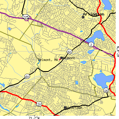 Belmont map