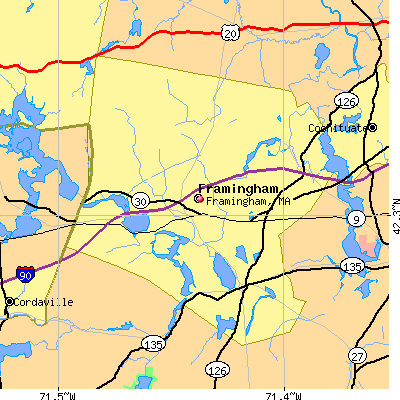 Framingham map