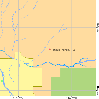 Tanque Verde map