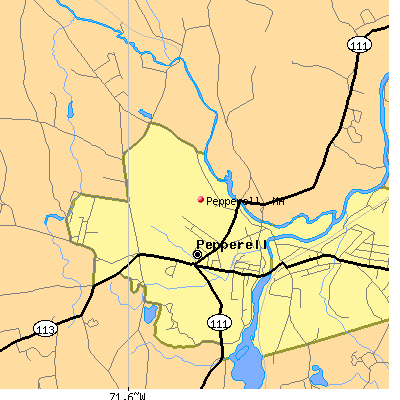 Pepperell map