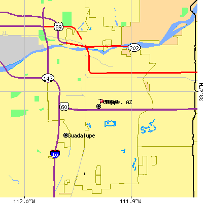 Tempe map
