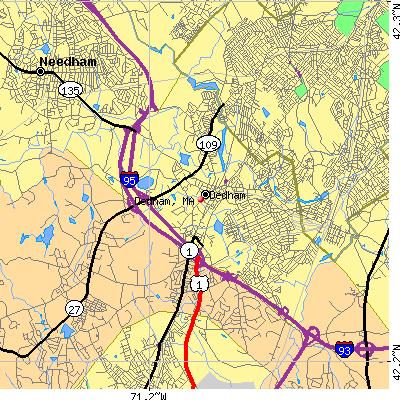 Dedham map