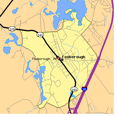 Foxborough map