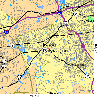 Wellesley map