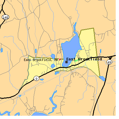 East Brookfield map