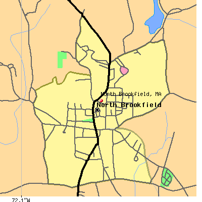 North Brookfield map