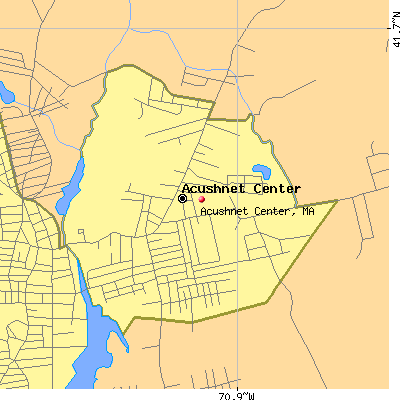 Acushnet Center map
