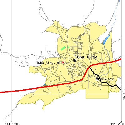 Tuba City map