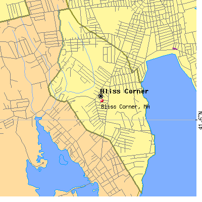 Bliss Corner map