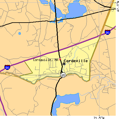 Cordaville map
