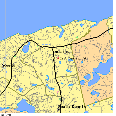 East Dennis map