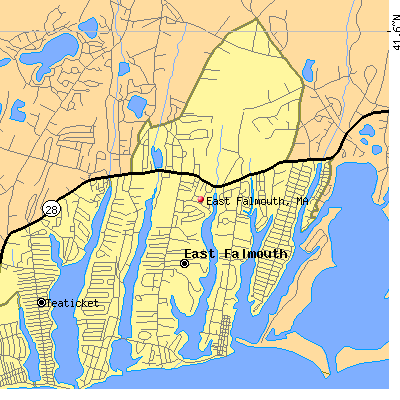 East Falmouth map