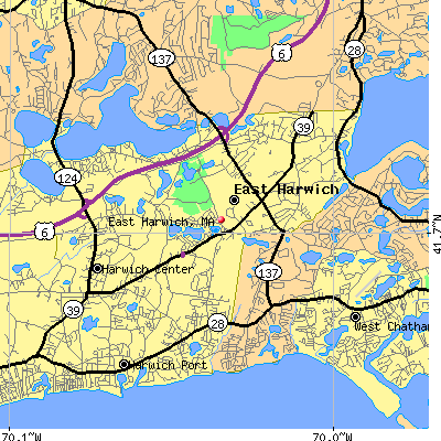 East Harwich map