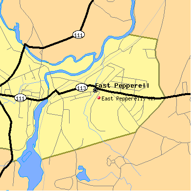 East Pepperell map