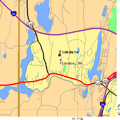 Fiskdale map