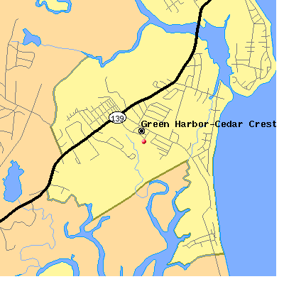 Green Harbor-Cedar Crest map