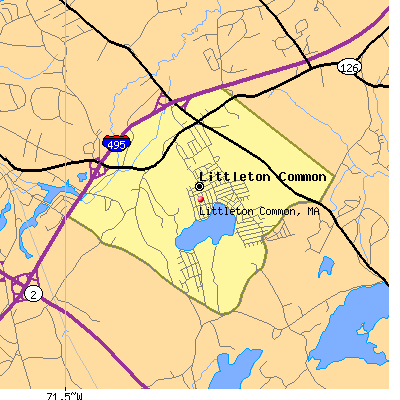 Littleton Common map