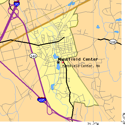 Mansfield Center map