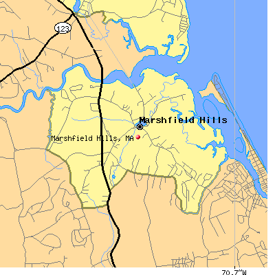 Marshfield Hills map