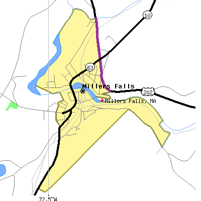 Millers Falls map
