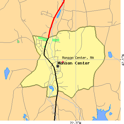 Monson Center map