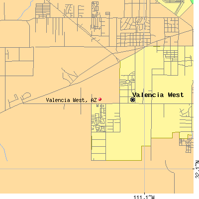 Valencia West map