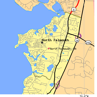 North Falmouth map