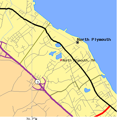 North Plymouth map