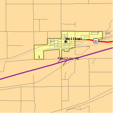 Wellton map