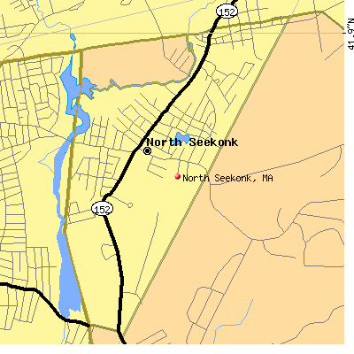 North Seekonk map