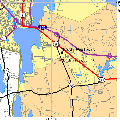 North Westport map