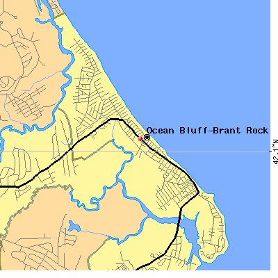 Ocean Bluff-Brant Rock map