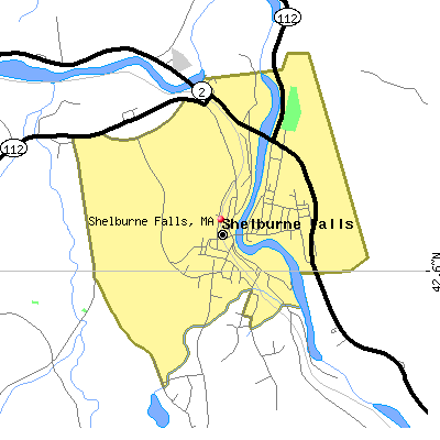 Shelburne Falls map