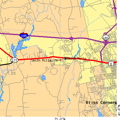 Smith Mills map