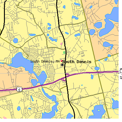 South Dennis map