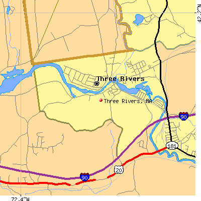 Three Rivers map