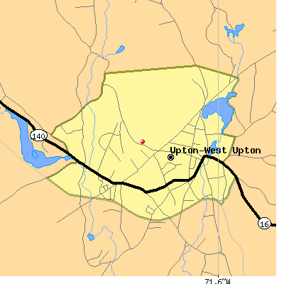 Upton-West Upton map
