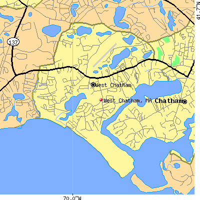West Chatham map